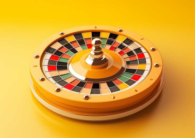 Roda American Roulette langsung di studio rajaslot dengan 38 slot merah, hitam, dan hijau
